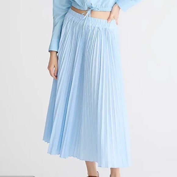 J crew Gwyneth pleated skirt in stripe - Picture 1 of 4
